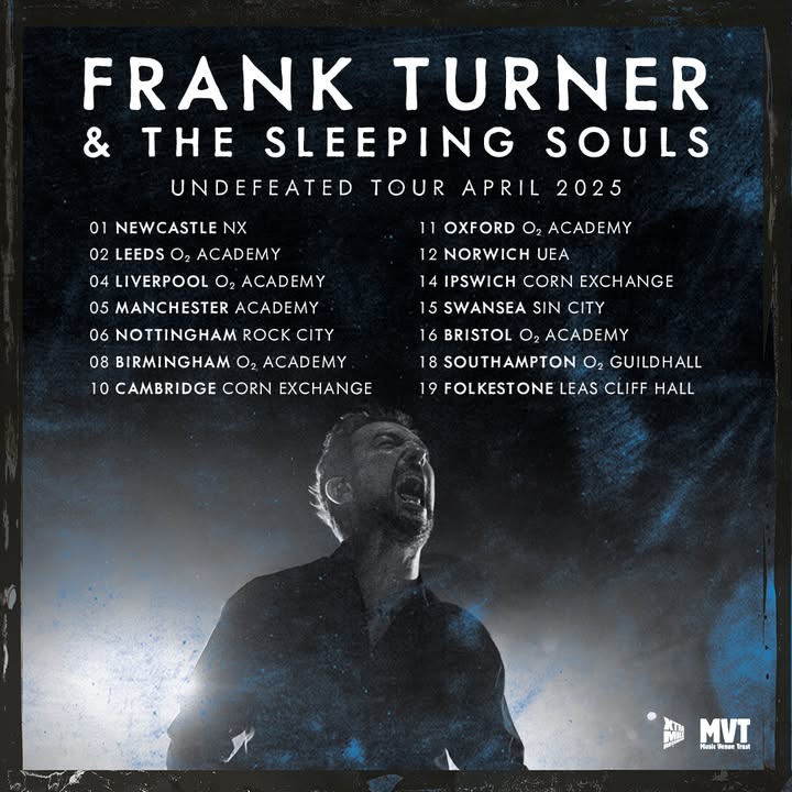 🎶 Frank Turner &amp; The Sleeping Souls
📅 Monday 14 April

One of the UK’s most successful artists, Frank Turner returns to Ipswich supported by Amigo The Devil!

Book tickets now 🎟 - ipswichtheatres.co.uk/whats-on/frank…