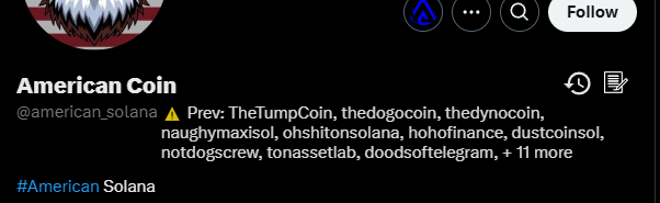 Albert_ape's tweet photo. @american_solana Also this is the last coin this nigga posted/rugged Dot7u1qZmicBf4HrQ6HMYb1nz2mF9dSdRdXPpa18pump https://t.co/kTmikTmWQi