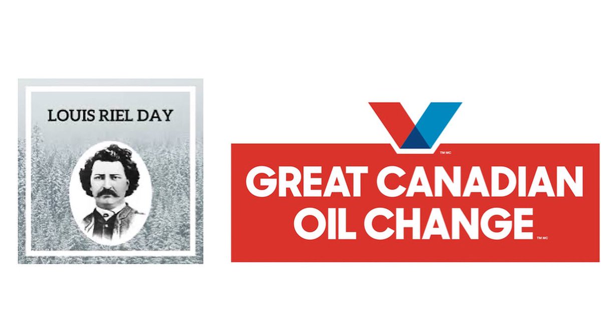 WE ARE CLOSED MONDAY FOR LOUIS RIEL.  ENJOY!

See you down the road! 🚗 
QUICK. TRUSTED. EXPERT CARE.
No appointment needed.
gcoc.ca/locations/mani…

#bestoilchange #gcocsteinbach #oilchangesteinbach