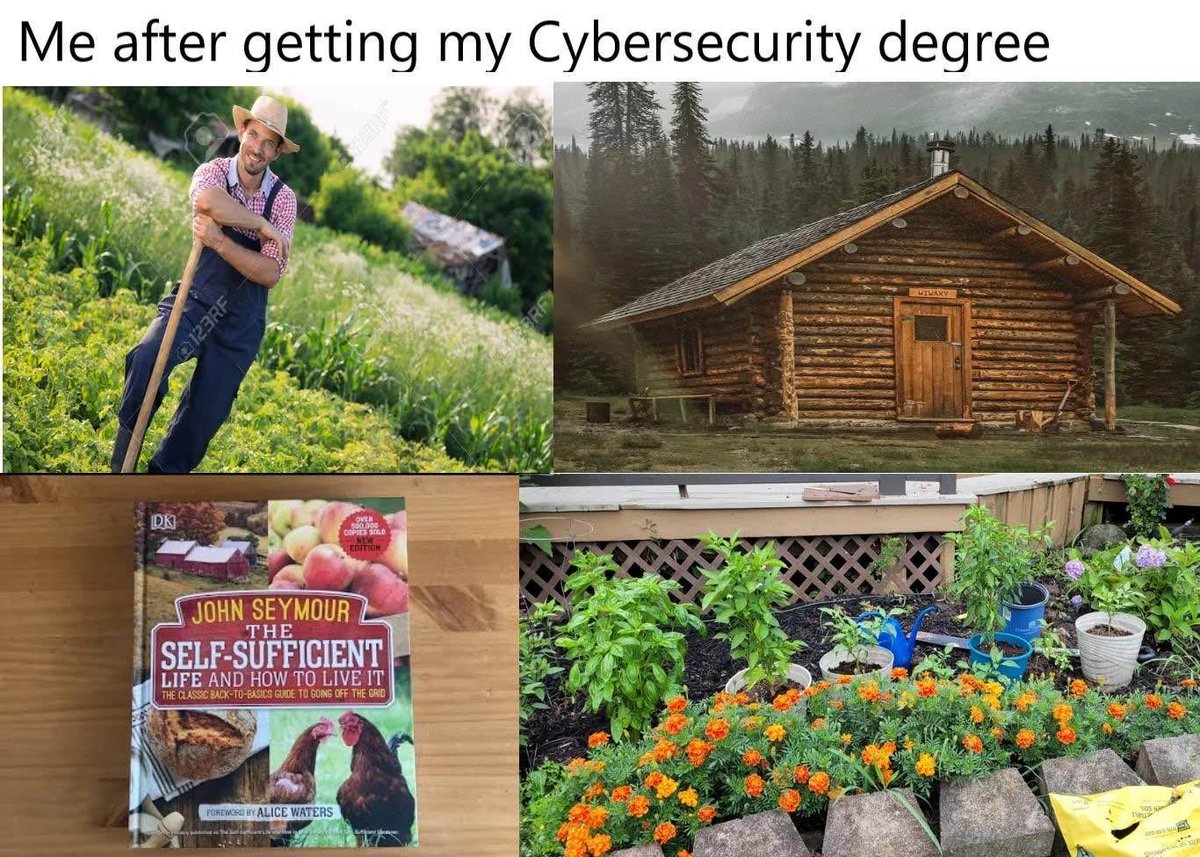 When cybersecurity burnout hits, off-grid life starts calling. 😂