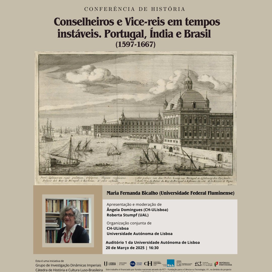 [Conferência] Conselheiros e Vice-reis em tempos instáveis. Portugal, Índia e Brasil (1597-1667)

📆 20 de Março de 2025
📍Auditório 1 da @universidadeautonomadelisboa 
⏰ 16h30

+Info: chul.letras.ulisboa.pt/eventos-detalh…