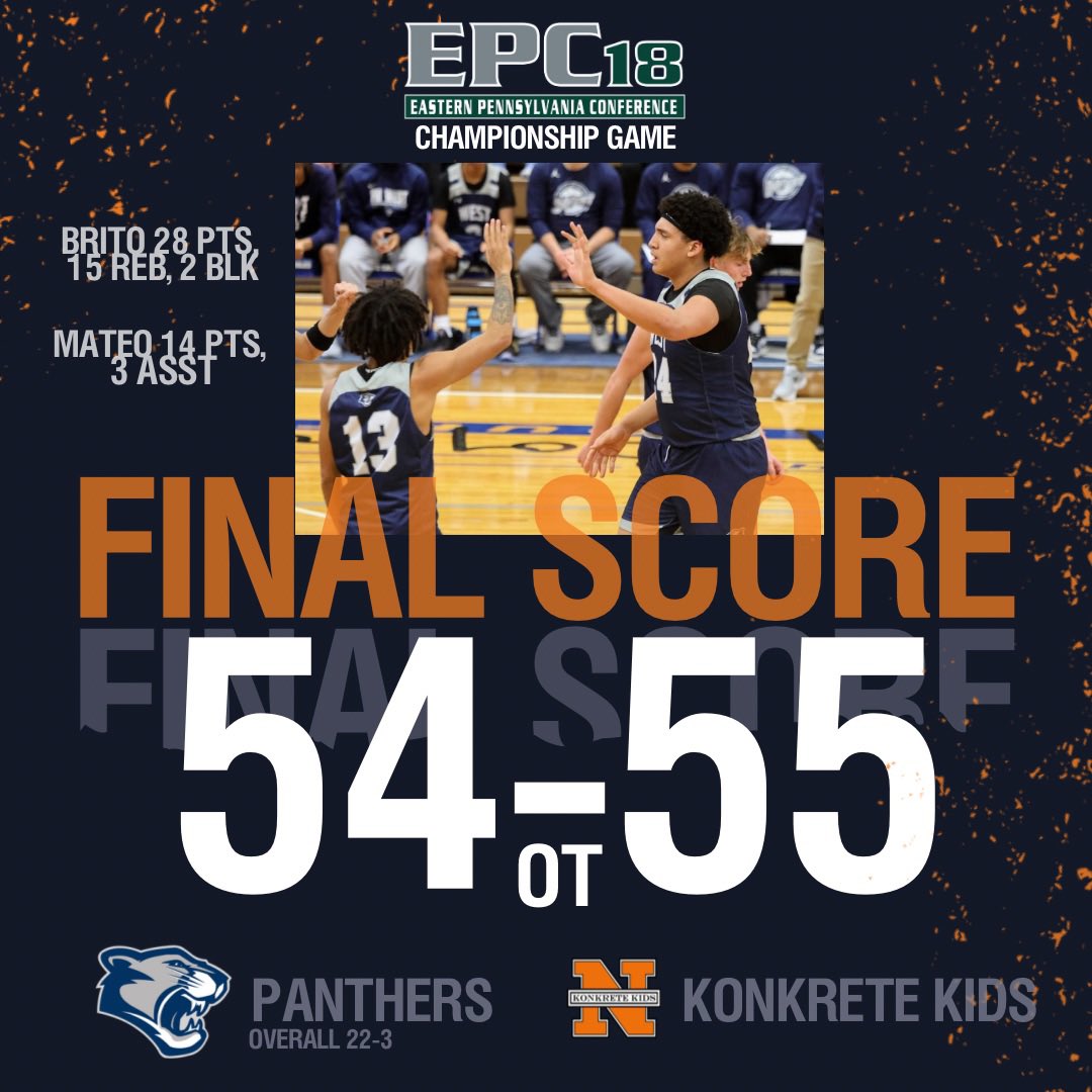 PmWestBball's tweet image. Tough OT loss for us last night. Time to refocus for the District XI 6A Tournament. Thanks to our #WEstFAM for traveling to Allentown to support us. We appreciate every single one of you! 🏔️💜