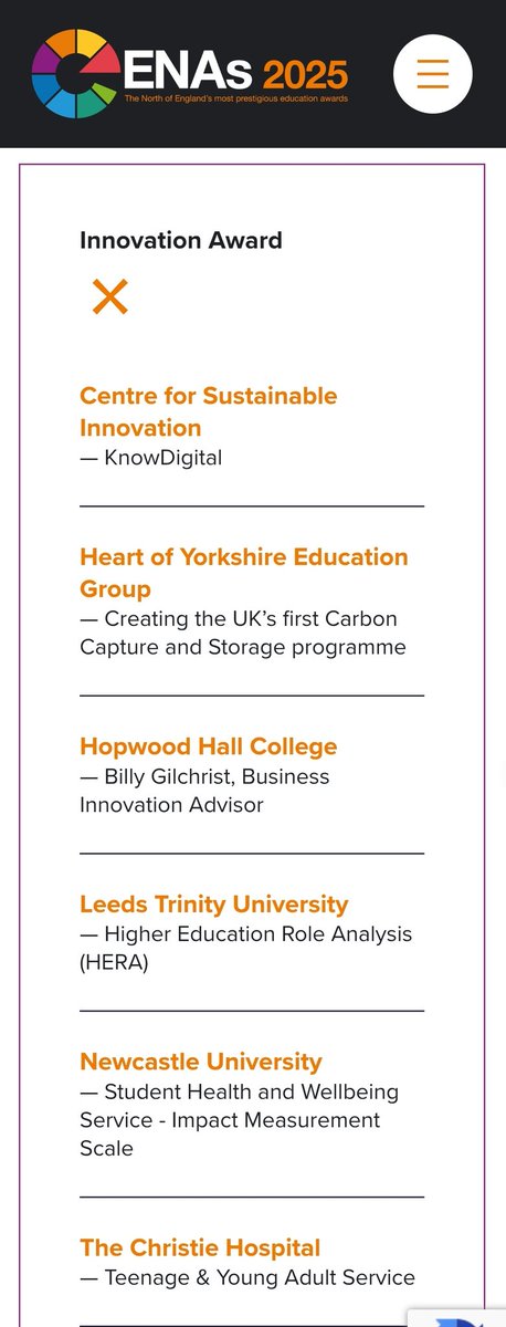 Very proud to announce that we have been selected as finalists in the <a href="/educatenorth/">ENAs</a> awards.

The new Education &amp; Employment offer from <a href="/TheChristieNHS/">The Christie NHS</a> has been supporting 16-24 year olds, helping them achieve accreditations and their employability skills.

#ENA2025