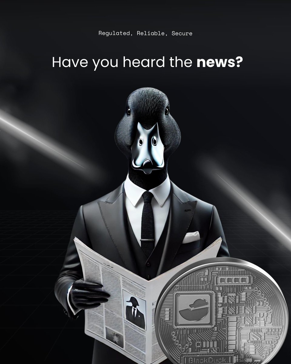 blackducktradfi's tweet photo. 🚀 Exciting news, #BlackDuckRWA fam! 🎉 Once our gold tick is approved, we’re diving headfirst into our marketing campaign! Get ready for some amazing content and updates. Stay tuned and let’s spread the word together! 🦆💛 #GoldTick #BlackDuckRWA #ComingSoon #rwa #tradfi https://t.co/0GSIqrp1Pq