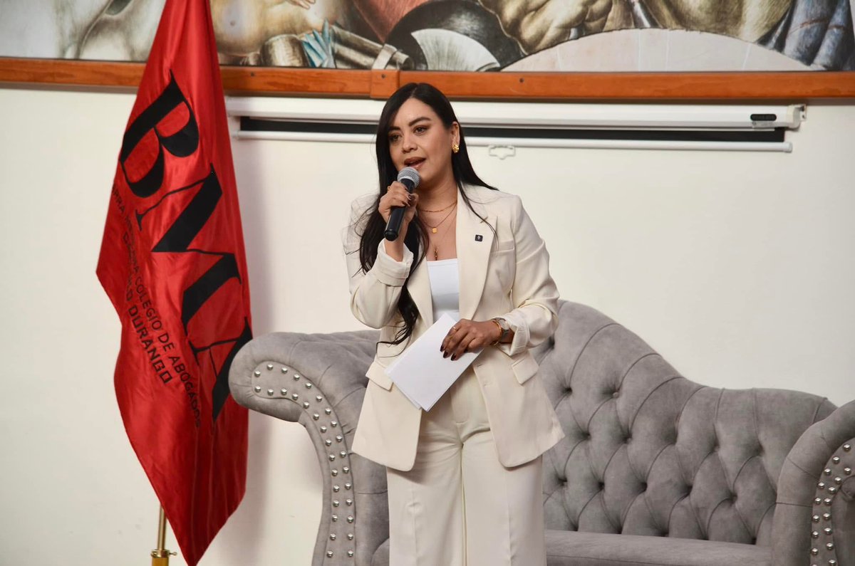 BMA_Durango's tweet photo. Ser Abogada: Restos y avances hacia una igualdad profesional 

Ponente Selene Soto Rodríguez Consejera de la Judicatura https://t.co/rKP7jx9yax