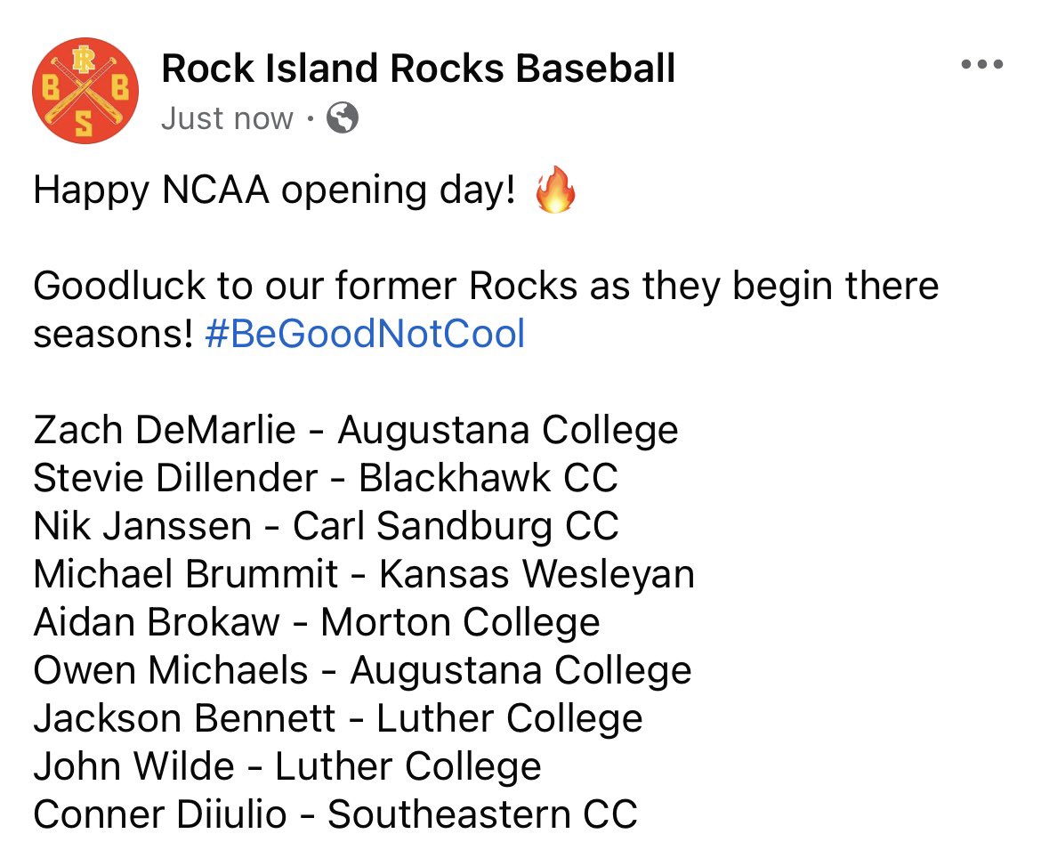 Rock Island Baseball (@rirocksbaseball) on Twitter photo 