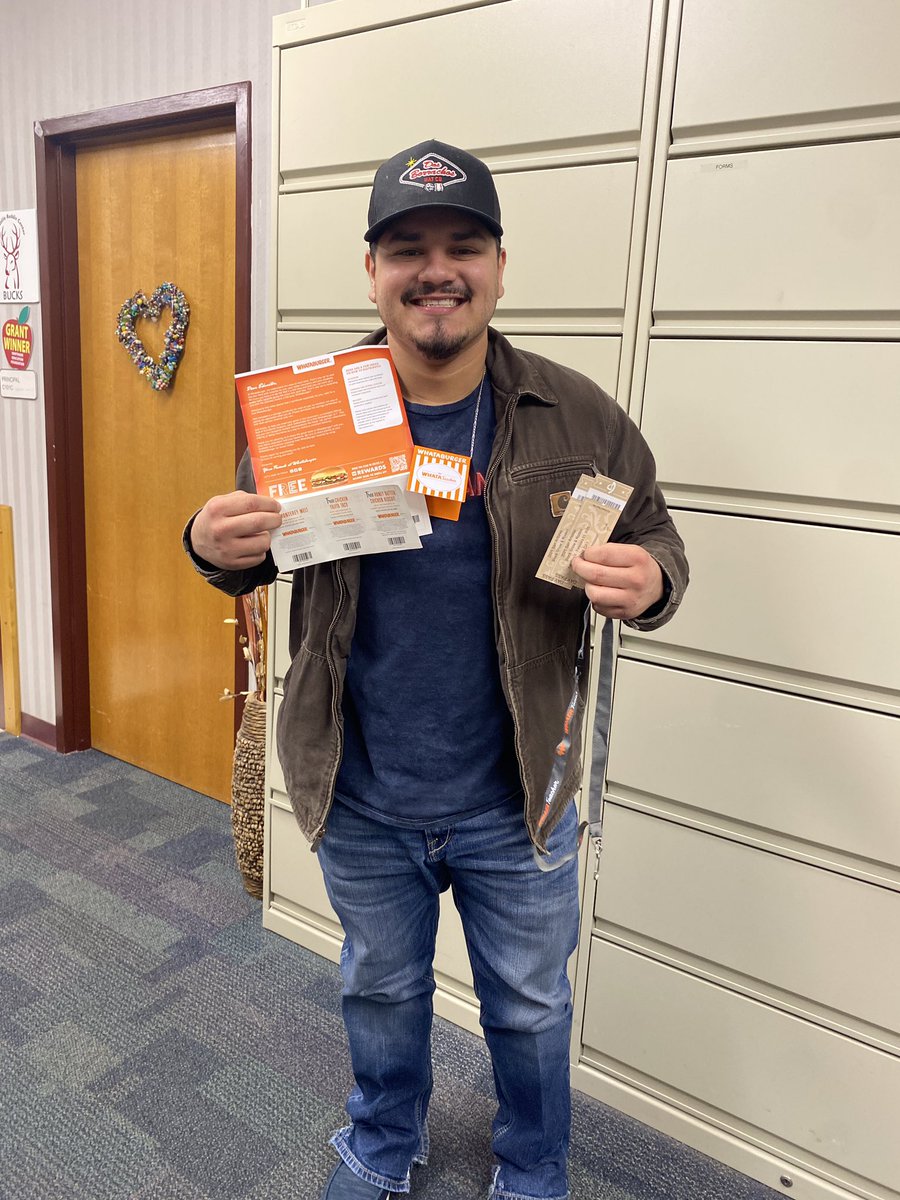 Becca Brem (@beccareddixnisd) on Twitter photo What a fun way to wrap up our week! Thanks to <a href="/Whataburger/">Whataburger®</a>, our staff <a href="/NISDReddix/">Nellie Reddix Center</a> got some awesome snacks and coupons for free burgers! Our very own Damian is going to enjoy his 2 free tickets to the <a href="/SanAntonioRodeo/">SA StockShow Rodeo</a>! What a fun way to wrap up our week! Thanks to <a href="/Whataburger/">Whataburger®</a>, our staff <a href="/NISDReddix/">Nellie Reddix Center</a> got some awesome snacks and coupons for free burgers! Our very own Damian is going to enjoy his 2 free tickets to the <a href="/SanAntonioRodeo/">SA StockShow Rodeo</a>!