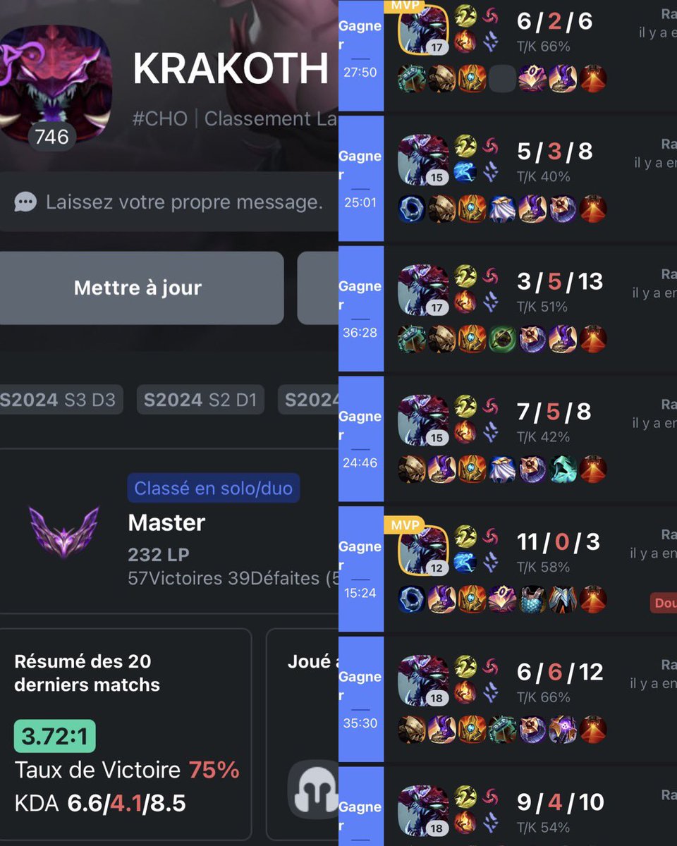 Bientôt Grand Maître ? On le saura demain à partir de 7h en stream 🗿🔥