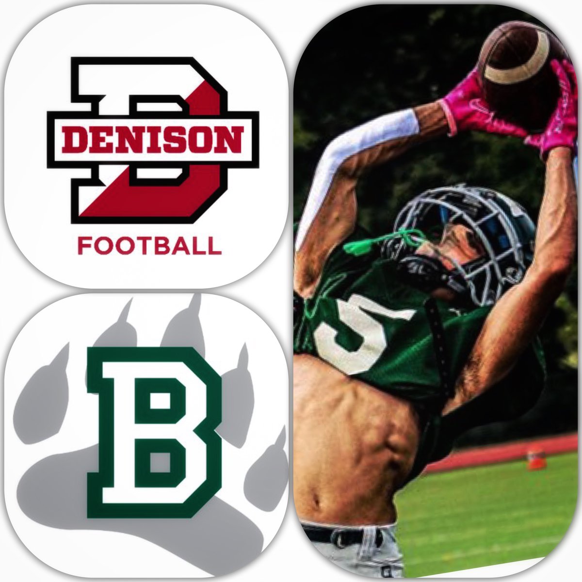 Camp Invite ⛺️ 

<a href="/DUFootball/">Denison Football</a> has invited <a href="/BerkFootball/">Berkshire Football</a>’s 5’8 DB | SLOT @MoAm1nFb to its Prospect Camp.  #RollDenny

#NEPSAC