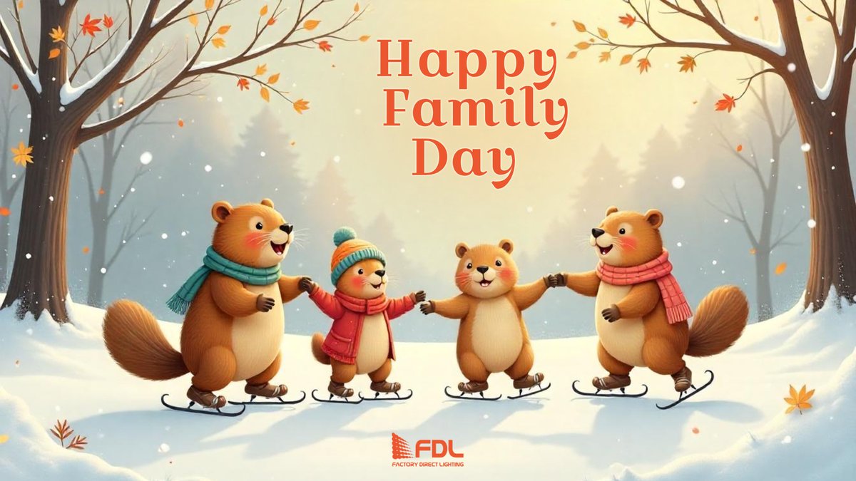 FDLighting's tweet photo. Happy Family Day from the FDL team! 💙 Whether you're spending it with family, friends, or just your favorite snack—enjoy the long weekend! 😆🎉

#FDL #factorydirectlighting #familyday #longweekend https://t.co/QatC0Z3Wmv