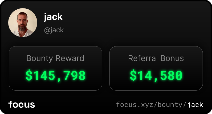 nadertheory's tweet photo. Announcing a major upgrade to Focus.

Connecting a verified X account now gets you a minimum of $100 In $FOCUS, and referring someone with a verified account now gets you a minimum of $10 in $FOCUS, with uncapped referrals. Note because you receive tokens, the value could appreciate or depreciate after you join.

Accounts with high influence can get hundreds of thousands of dollars, this is just a minimum. What's your account worth? Find out on Focus 👇

We will be manually rejecting suspicious/bot accounts ruthlessly, but otherwise this is our official "long tail" portion of the bounty program.

Focus is retaining well in spite of a down market, and we're prepared to spend millions on this incentive if we see good results.

Public access is expected to open in a week or two after a few more updates to the app.