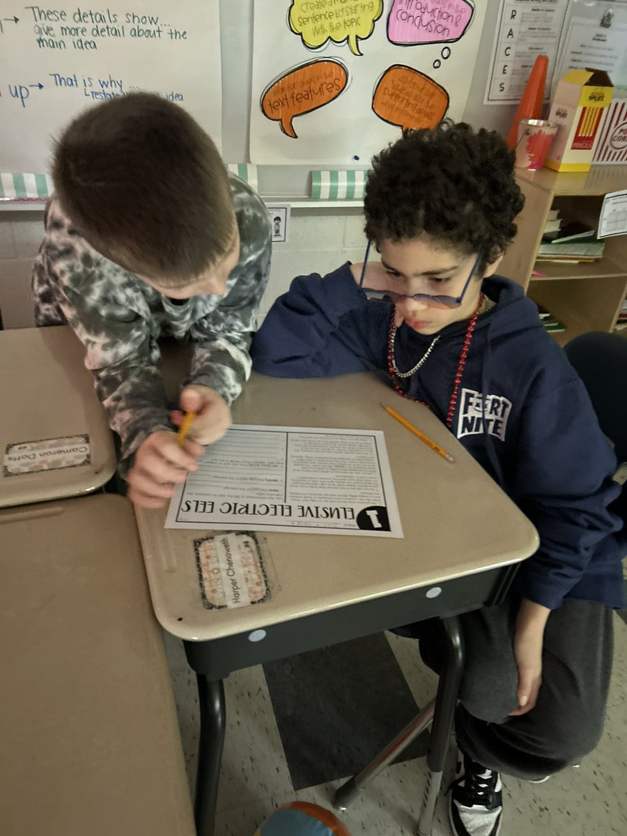 MsWolstromerMFA's tweet photo. We did a mini main idea room transformation yesterday. Students had fun and worked hard 🐠🏖️ #tfspantherpride https://t.co/GPHQS88OwN