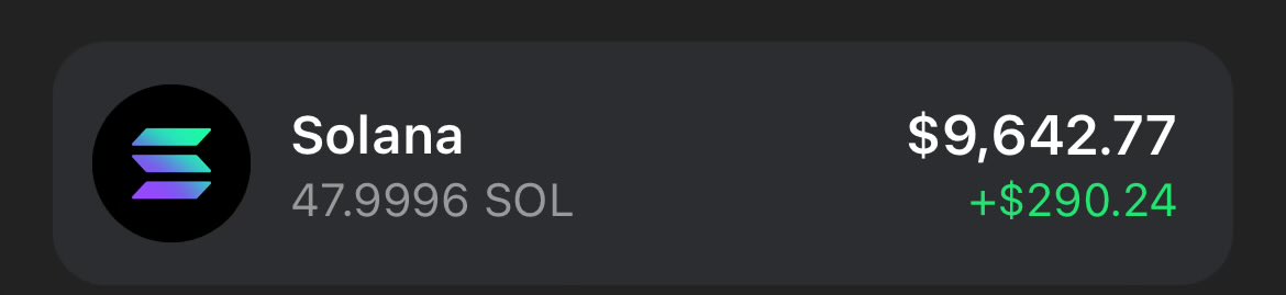 WenMoon's tweet image. 47.9 sol and a dream….