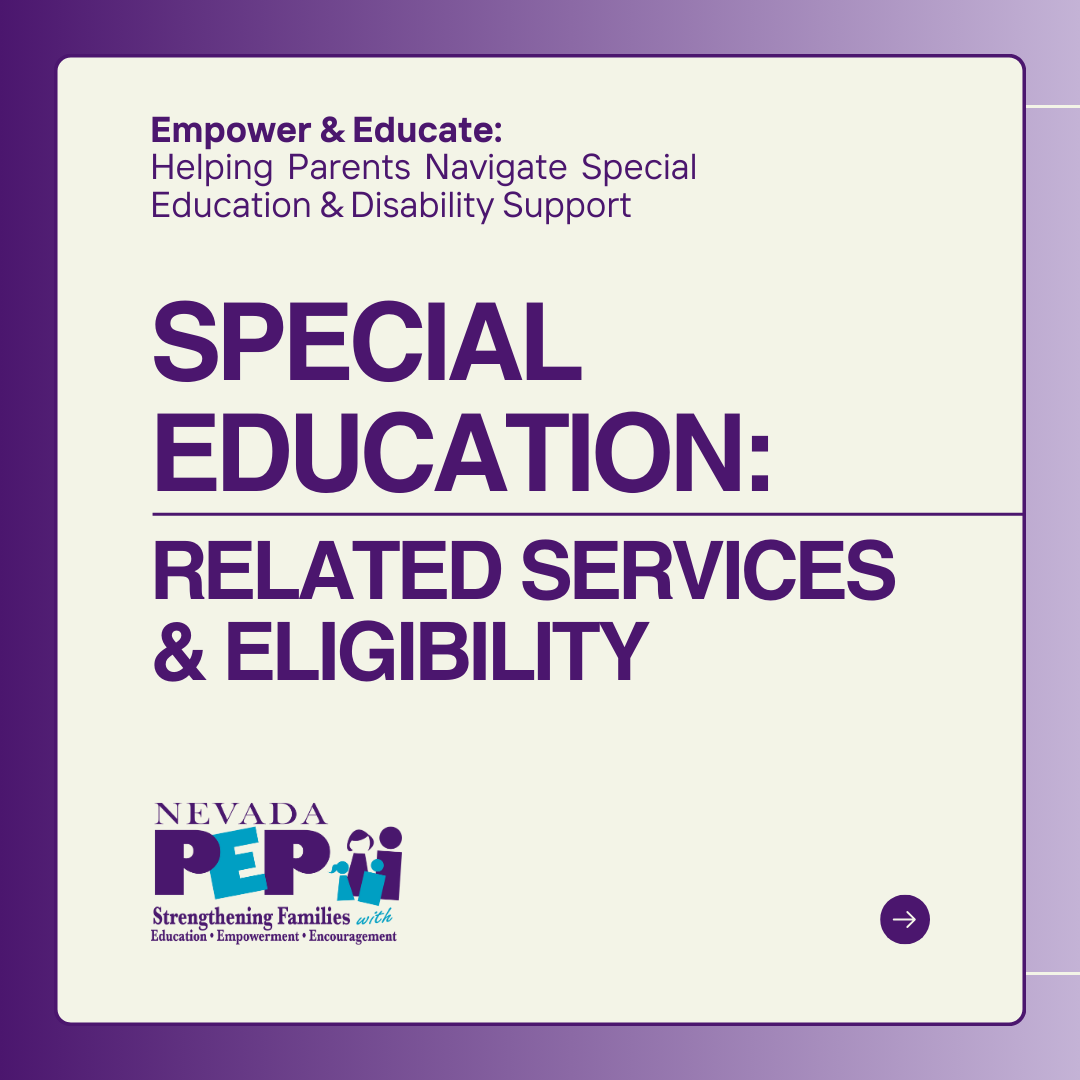 NevadaPEP's tweet photo. Special Education isn’t just about extra help—it’s a set of tailored services designed to meet your child’s unique needs. 📖 Scroll through to read more &amp; visit our website https://t.co/267E12WZBF 

#SpecialEducation #RelatedServices #IEP #InclusiveEducation #SpecialNeedsSupport https://t.co/DFuEwc4oB0