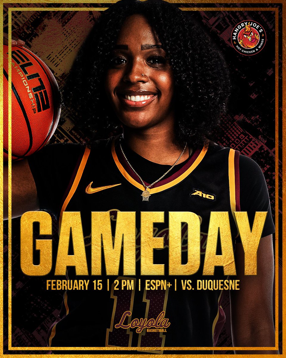 Loyola Women's Basketball (@ramblerswbb) on Twitter photo Gameday & NGWSD! ππͺ Celebrate National Girls & Women in Sports with us as we take on Duquesne!
π <a href="/DuqWBB/">Duquesne Women's Basketball</a>
π Gentile Arena
πΊ bit.ly/3X27hCC
π bit.ly/42XMXq6
ποΈ rb.gy/21pcgu
π€ <a href="/hjedgewater/">Hangry Joe's Edgewater Hot Chicken & Wings</a>
β° 2 PM Gameday & NGWSD! ππͺ Celebrate National Girls & Women in Sports with us as we take on Duquesne!
π <a href="/DuqWBB/">Duquesne Women's Basketball</a>
π Gentile Arena
πΊ bit.ly/3X27hCC
π bit.ly/42XMXq6
ποΈ rb.gy/21pcgu
π€ <a href="/hjedgewater/">Hangry Joe's Edgewater Hot Chicken & Wings</a>
β° 2 PM