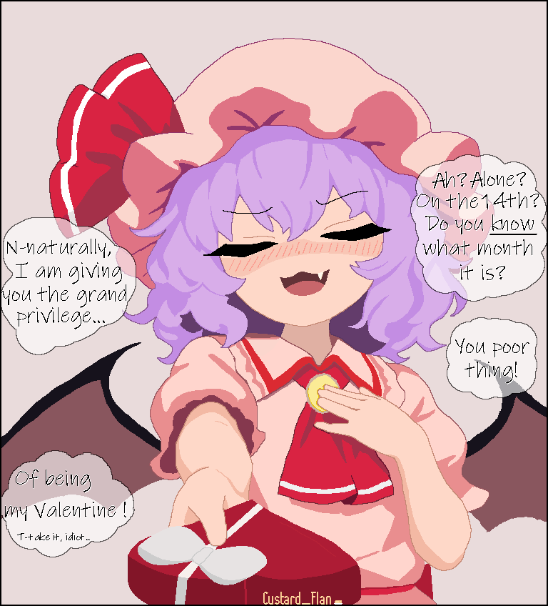 custard_flan's tweet photo. 🦇💝
#ValentinesDay 
#レミリア・スカーレット https://t.co/OSNlCVY8Zu