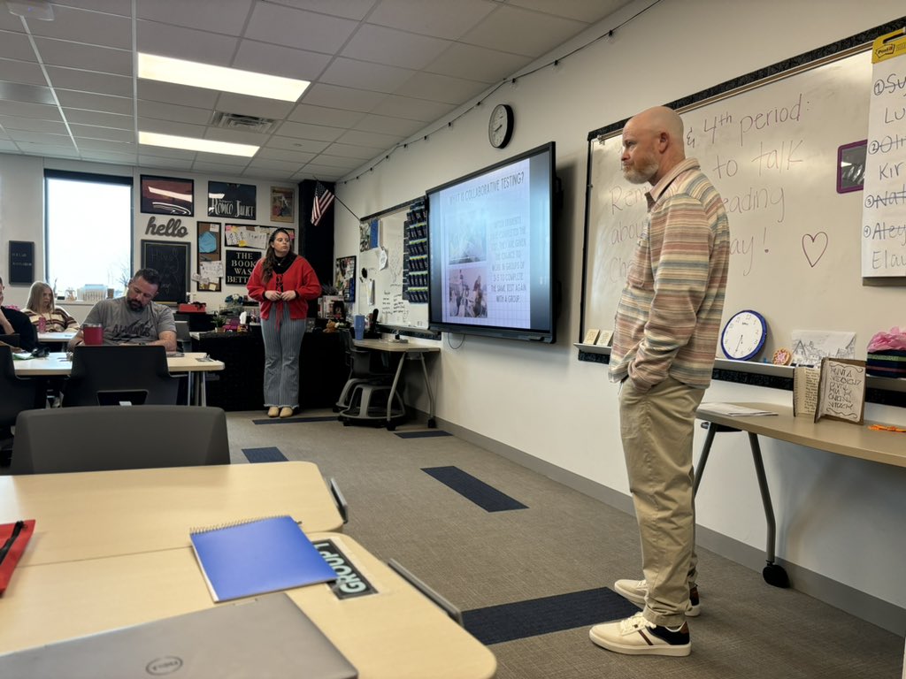 Big time shoutout to Ashlee Armstrong and Taylor Sanborn for presenting their session on Collaborative Retesting! We are lucky to have you at <a href="/WalnutGroveHS/">Walnut Grove High School</a> 

Thank you to <a href="/MrsHutchPISD/">Andrea Hutchison</a>, <a href="/MandyNeece/">Coach M.Neece</a>, and @crosstory for helping making this PD a great day for our teachers!