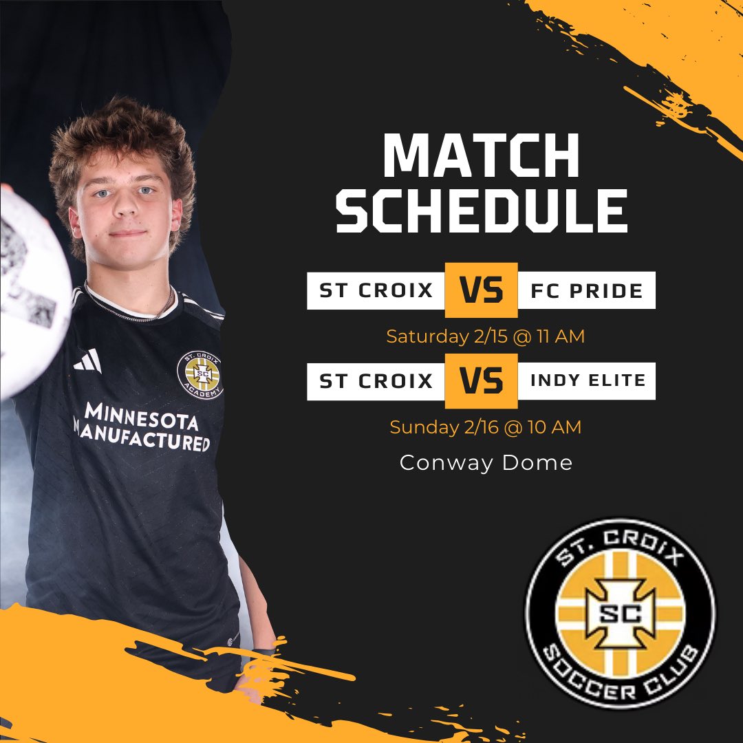 The road to Seattle starts tomorrow.
<a href="/StCroixSoccer/">St Croix Soccer Club</a> <a href="/ECNLboys/">ECNL Boys</a> <a href="/ImYouthSoccer/">ECNL/GA/Recruiting/College Soccer</a> <a href="/PrepSoccer/">Prep Soccer ⚽️</a>