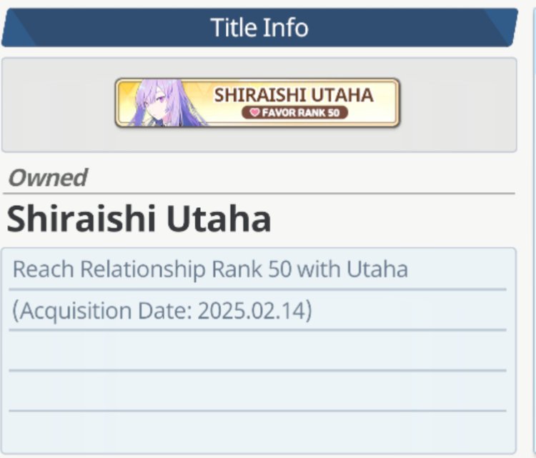 MarioMaster94's tweet image. I didn't post it yesterday because it does feel a little silly, but I got Utaha to level 50 yesterday!