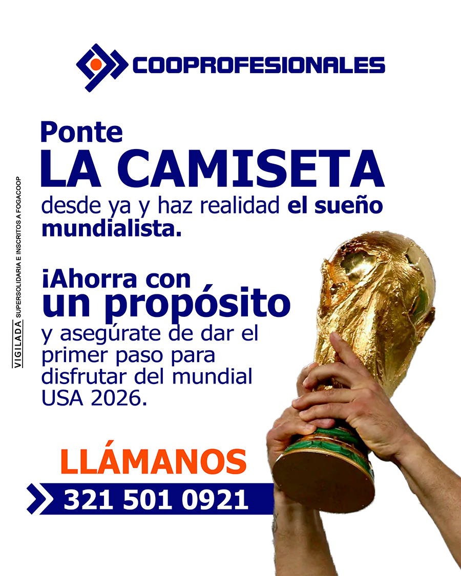 cooprofcol's tweet photo. 🏆¡La pasión mundialista empieza con un plan! Asegura tu viaje, tu camiseta y la emoción con Ahorro con un propósito.
¡Empieza hoy y haz tu sueño realidad!
📲Llámanos 321 501 0921

#Ahorro #Cooperativa #Bucaramanga #Cooprofesionales https://t.co/qOteD95ADb