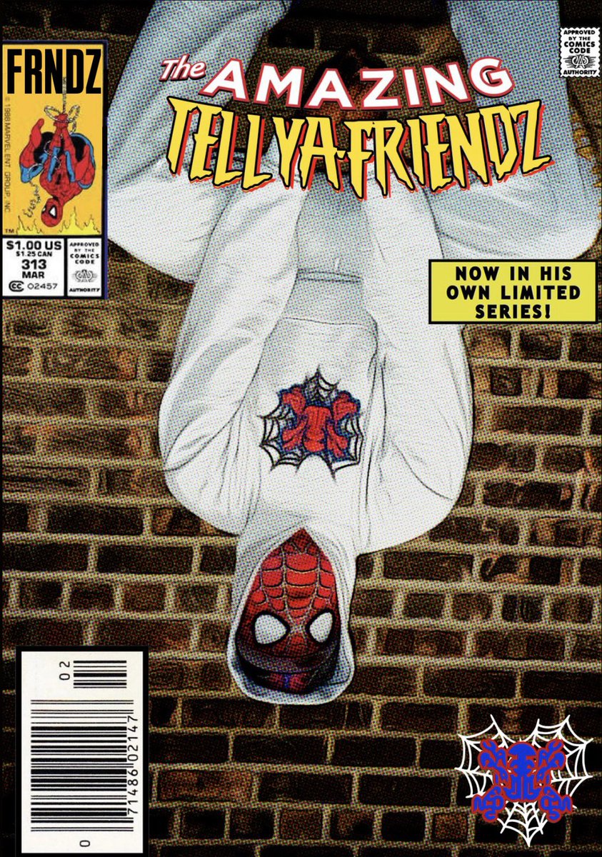 tellyafriendzma's tweet image. So I did a shoot for my brand inspired by the one and only … I call this the FRIENDZLY NEIGHBORHOOD SUIT 🕷️