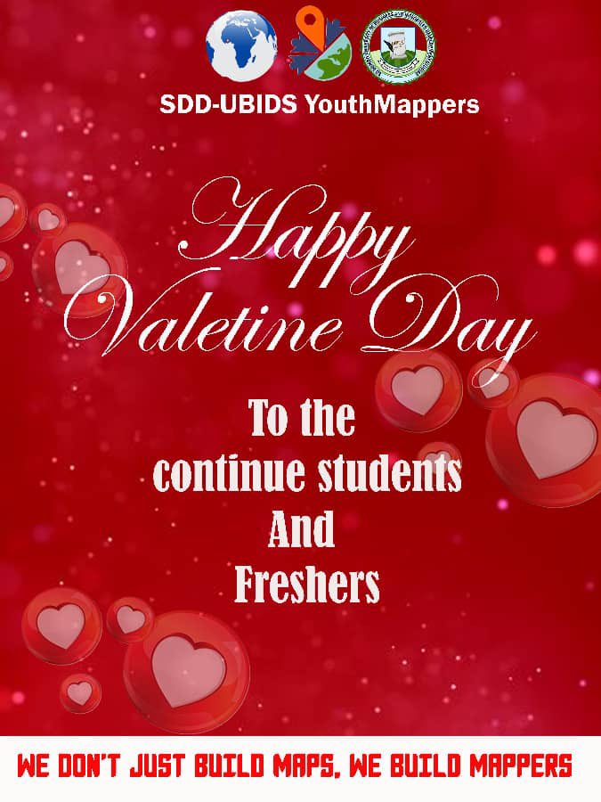 GGS-SC_UBIDS YOUTH MAPPERS (@ubids_ymappers) on Twitter photo Mapping the journey of love and friendship this Valentine’s Day! 💖 Together, we create a world of connections. Happy Valentine’s Day from Youth Mappers SDD Ubids! 🌍❤️
#Sddubidsyouthmappers
<a href="/YouthmappersUCC/">UCC_Y🌍UTHMAPPERS</a>
@KNUSTmappers
<a href="/CMenttor/">Calvin Menttor™</a>
@DrMiller
<a href="/wawai_a/">Wawai, Ambrose</a>
<a href="/utas_ckt/">CKT-UTAS YouthMappers</a> Mapping the journey of love and friendship this Valentine’s Day! 💖 Together, we create a world of connections. Happy Valentine’s Day from Youth Mappers SDD Ubids! 🌍❤️
#Sddubidsyouthmappers
<a href="/YouthmappersUCC/">UCC_Y🌍UTHMAPPERS</a>
@KNUSTmappers
<a href="/CMenttor/">Calvin Menttor™</a>
@DrMiller
<a href="/wawai_a/">Wawai, Ambrose</a>
<a href="/utas_ckt/">CKT-UTAS YouthMappers</a>