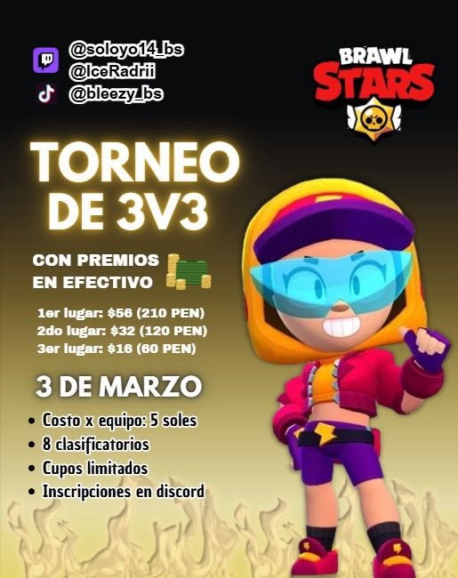 Torneo 3 vs 3 , link de dc: discord.gg/Db5xGfcF5m