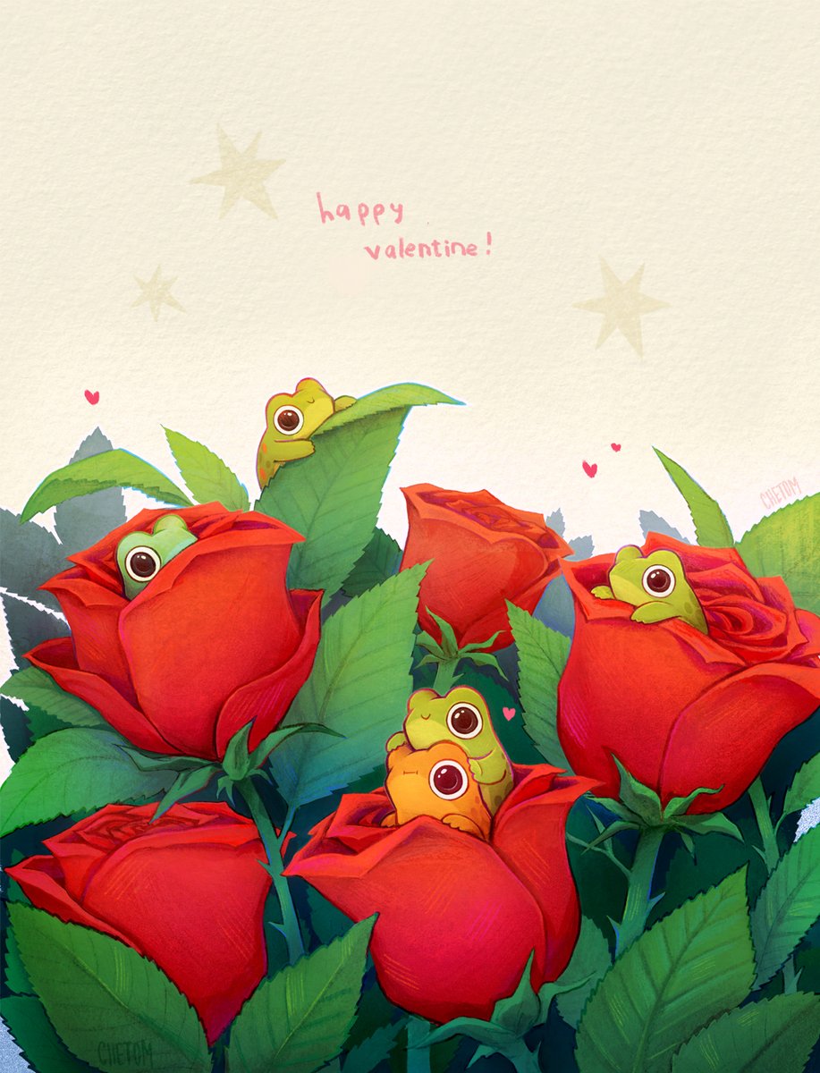 happy frog friday ! 🐸🌹⭐️