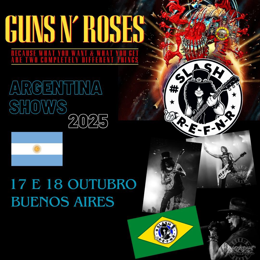 🚨🚨🚨🚨🚨🚨🚨🇦🇷🇦🇷🇦🇷🇦🇷🇦🇷🇦🇷🇦🇷🇦🇷🇦🇷🇦🇷🚨🚨🚨🚨🚨🚨

Argentina shows !! Gnr 2025 !