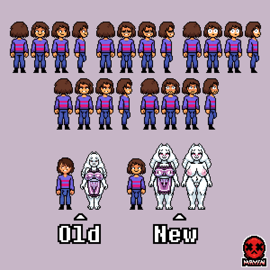 After almost finished with several animations that I have pending, which will leave me with more free time, I have decided that the next big project I will do will be to continue with the animation of “Under(Her)tail”, it should be noted that it will not be an H game, I will only