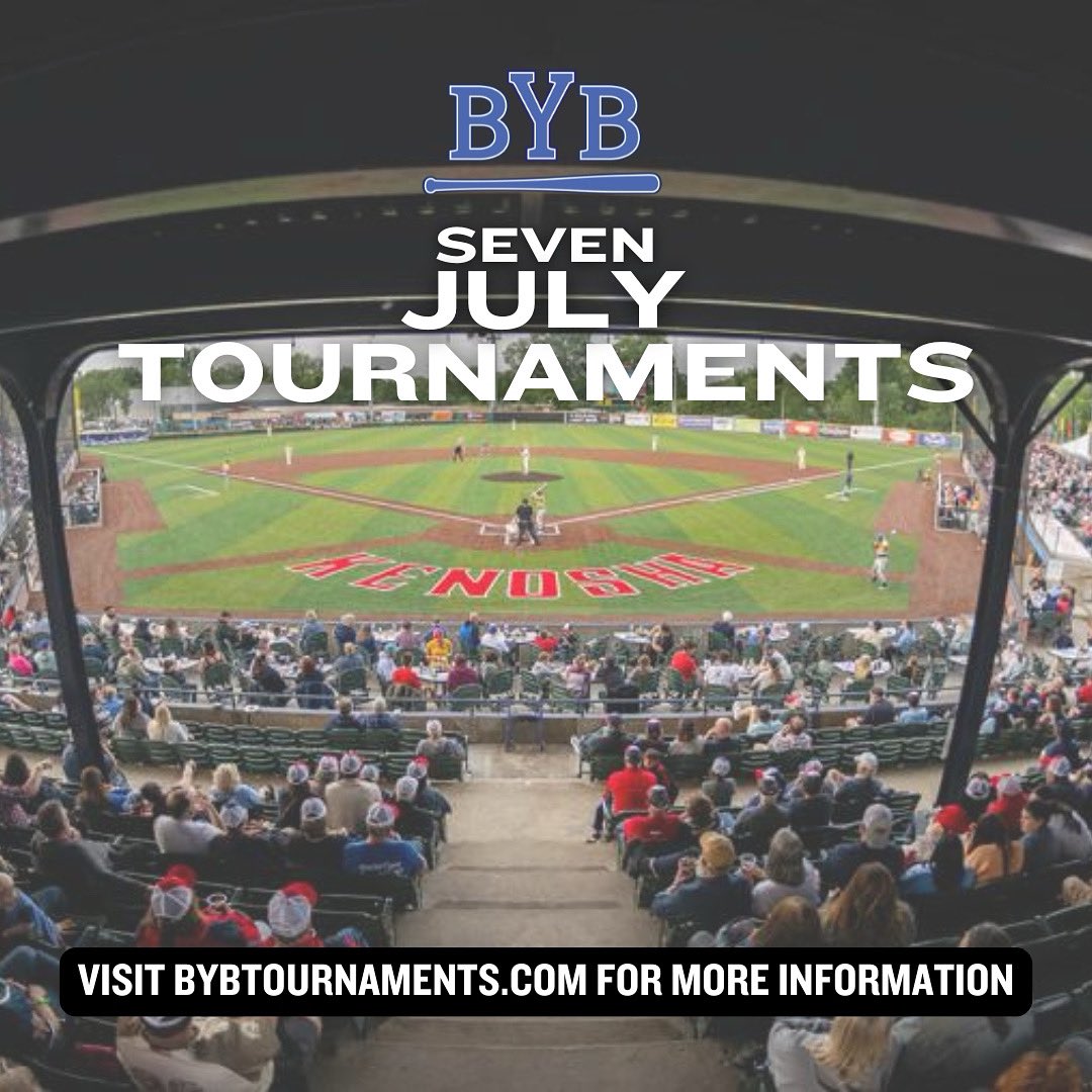 It’s almost that time! We’re hosting seven tournaments in July in Milwaukee, Kenosha, and Rockford! 

The first 4 teams to sign up in each division will be guaranteed a game on our Feature Fields! 

Full Tournament Schedule: tinyurl.com/BYB2025