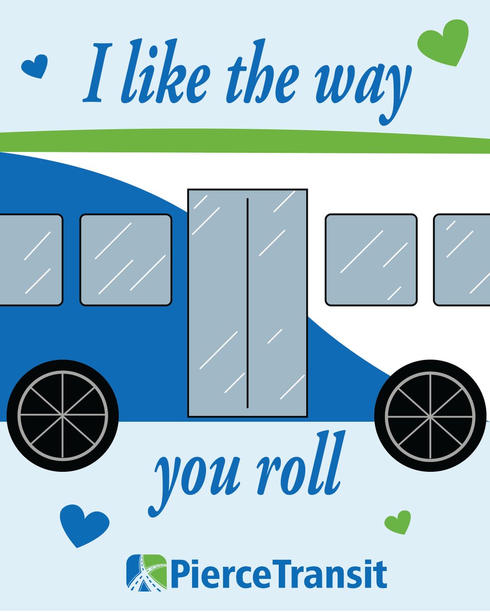 PierceTransit's tweet image. Happy Valentine's Day from Pierce Transit! 💕