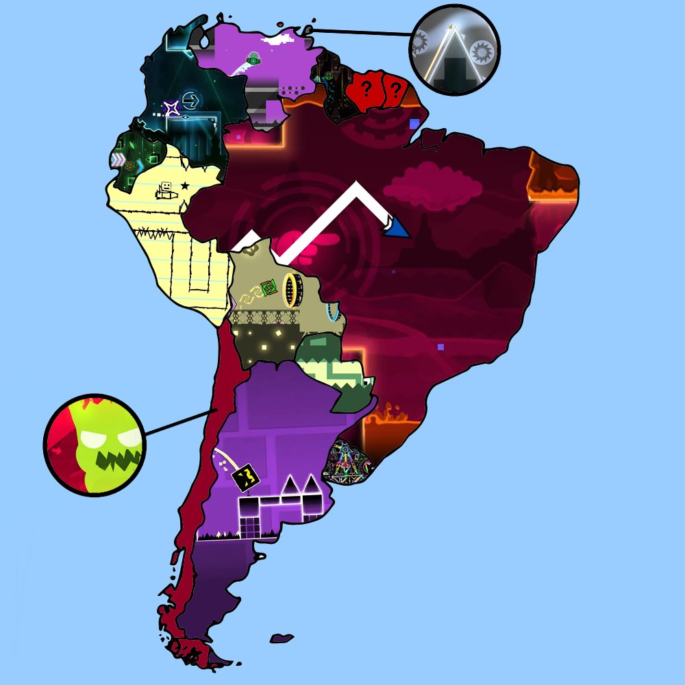 🌎♻️ | Most downloaded level from each country: The Americas