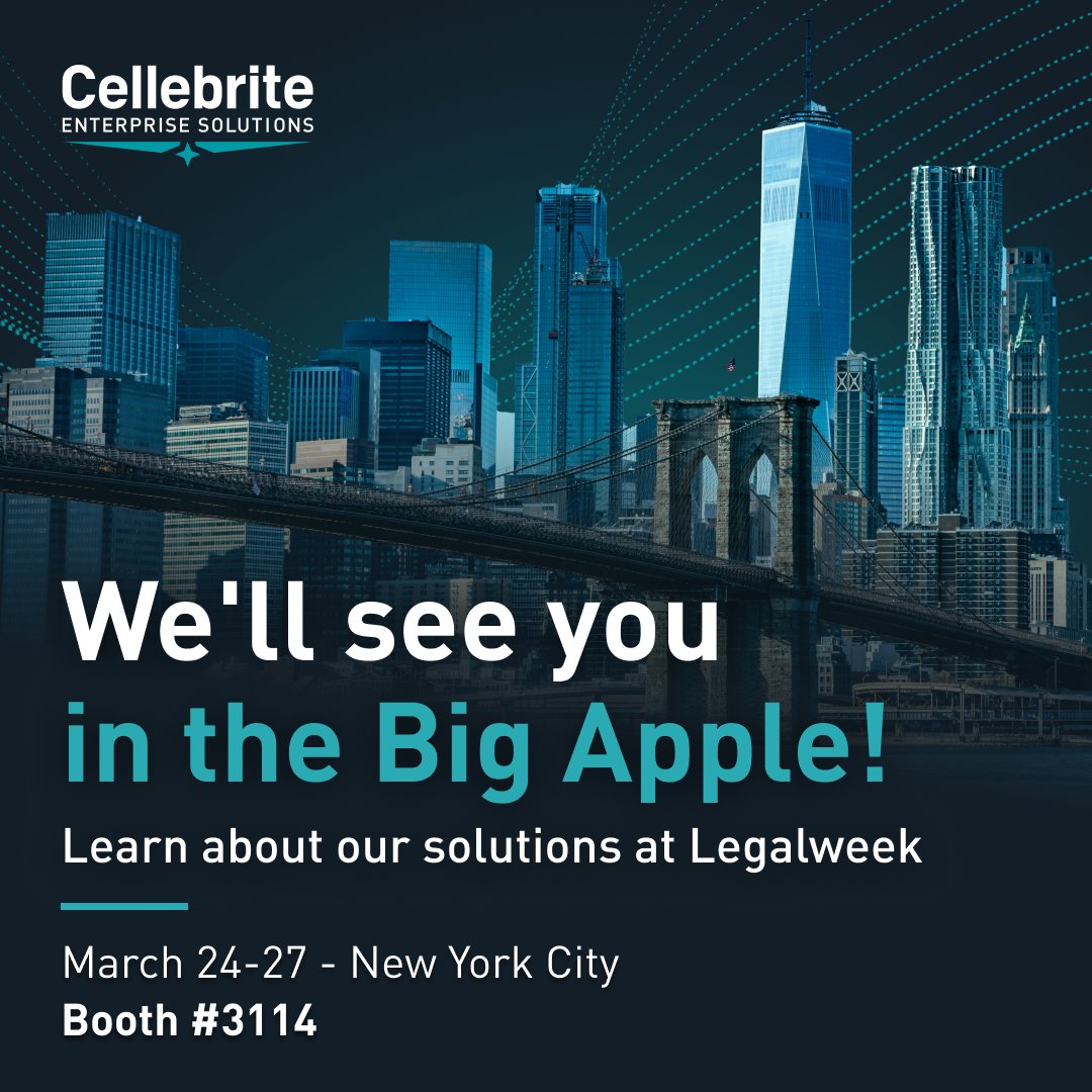 Take a bite out of the Big Apple with us at <a href="/LegalweekShow/">Legalweek Show</a>!

It’s a chance for us to answer your questions and show off our suite of solutions that will make your workflow faster, easier and more organized.

We hope to see you at booth # 3️⃣ 1️⃣ 1️⃣ 4️⃣  ms.spr.ly/6011UqeKV