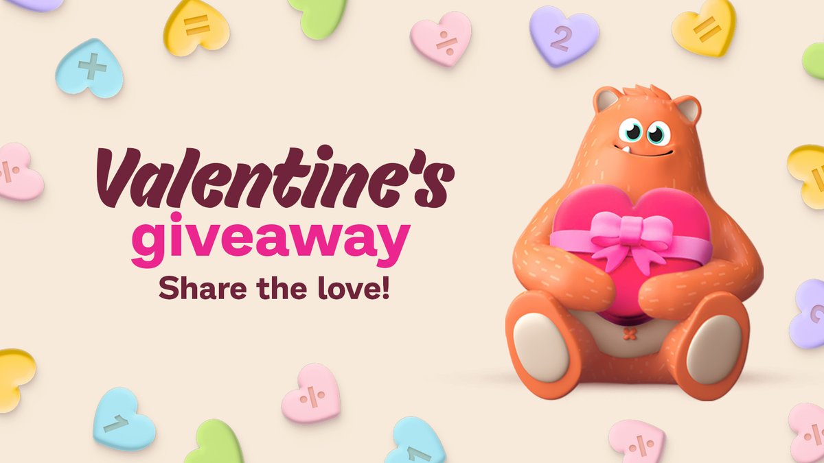 Prodigy Education (@prodigygame) on Twitter photo ๐ Valentineโs Day Giveaway for #teachers! ๐
๐ 1 winner will receive a $500 Amazon e-gift card, and their tagged teacher friend will win one too! ๐
To enter:
1๏ธโฃ Retweet this post
2๏ธโฃ Make you're you're following @prodigygame
3๏ธโฃ Tag a teacher friend with a compliment โค๏ธ
Ends ๐ Valentineโs Day Giveaway for #teachers! ๐
๐ 1 winner will receive a $500 Amazon e-gift card, and their tagged teacher friend will win one too! ๐
To enter:
1๏ธโฃ Retweet this post
2๏ธโฃ Make you're you're following @prodigygame
3๏ธโฃ Tag a teacher friend with a compliment โค๏ธ
Ends