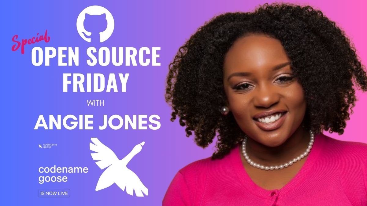 github's tweet image. Join us live for #OpenSourceFriday with the amazing @techgirl1908 as we dive into the world of Goose! ⬇️ 
youtube.com/live/GIdll-a_f…