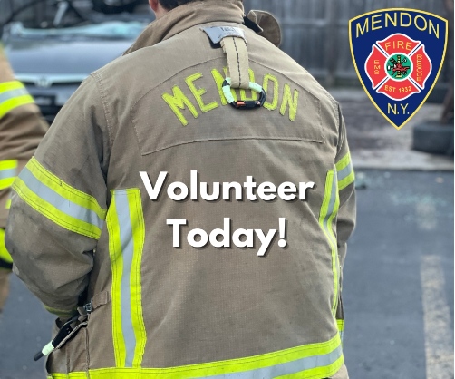 🔥 Be the Hero Mendon Needs!
Your community is counting on you. Volunteering with the Mendon Fire Department means saving lives, learning teamwork, and serving alongside a dedicated group of people. No experience? No problem—we’ll provide the training you need!

🖥️ Sign Up To...