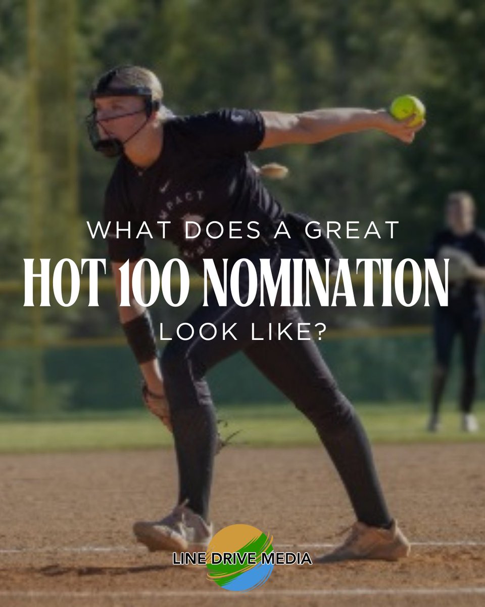 What does a great Hot 100 nomination look like?🥎 Link below to find out⬇️

🔗: linedrivemedia.com/news/hot-100-r…

#linedrivemedia #linedrivesoftball #softball #travelsoftball #rankings #hot100 #nomination