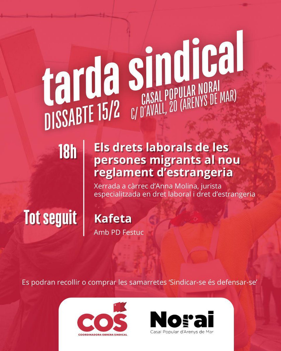 Mañana, Sábado 15, en el <a href="/casal_arenys/">Casal Popular Norai</a> volcamos nuestra atención hacia la población migrada, porque transmitir información útil y real es la mejor herramienta para salir de ésta opresión. Si estás por el Maresme, ya sabes dónde te esperamos.