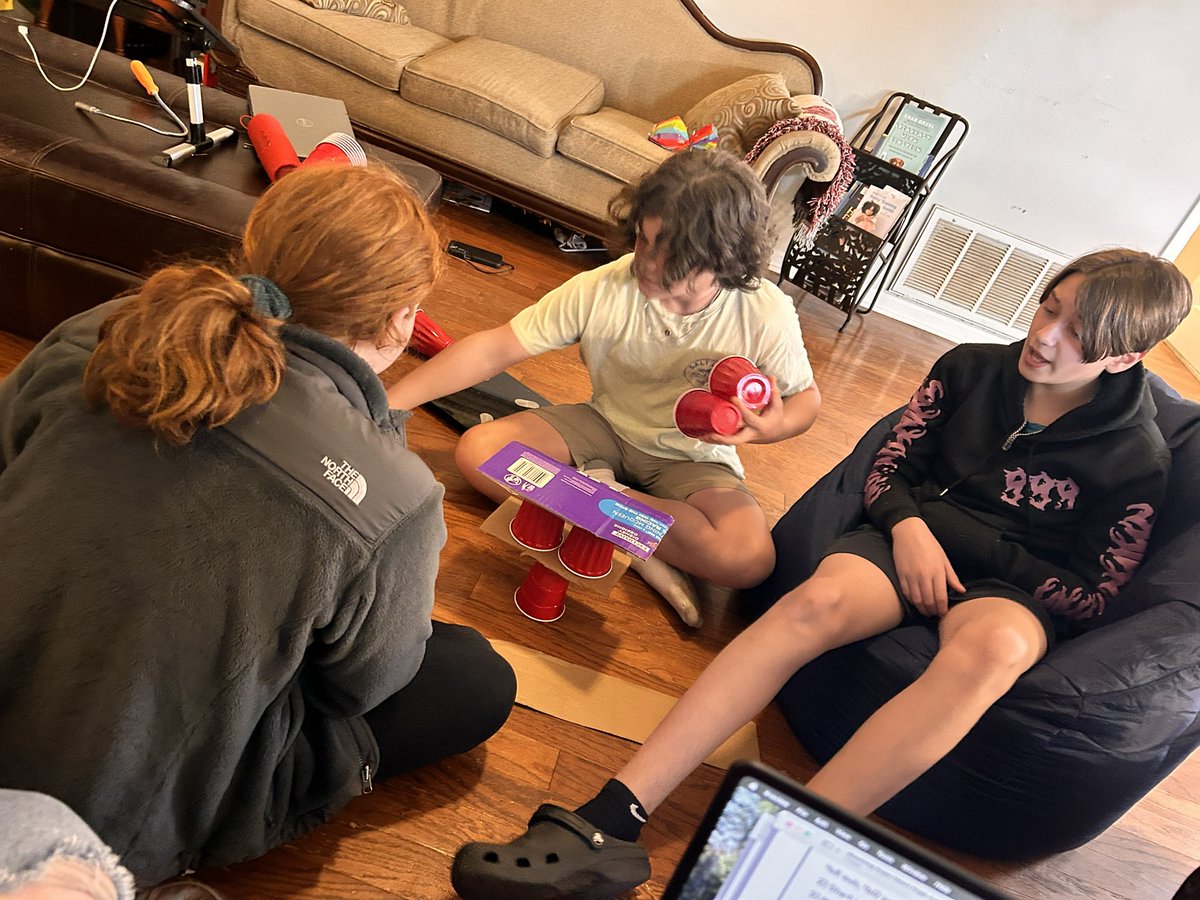 LevelUpSOI's tweet photo. ❤️Our students put their teamwork and collaboration skills to work today exploring physics concepts building a heart tower for Valentine’s Day. Nothing says love like learning and growing together. ❤️ #ValentinesDay #HeartTowerChallenge #STEMLove #HandsOnLearning https://t.co/iJdTEIshqB