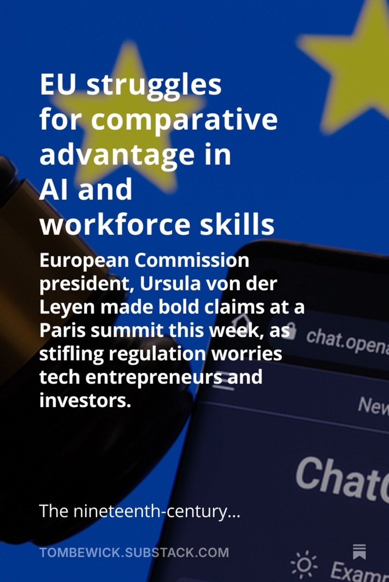 It’s turned out to be a very interesting week in international diplomacy and trade relations.

✍️ My latest Substack explores whether we are entering a “neo-mercantilist” age, as the great powers fight for comparative advantage in AI and workforce skills. open.substack.com/pub/tombewick/…