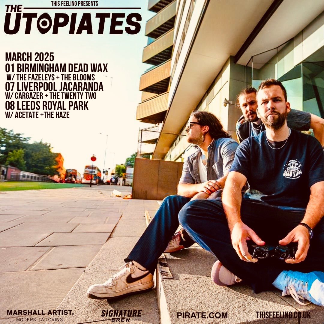 The Utopiates (@theutopiates) on Twitter photo Buzzing to announce the full line-ups for our <a href="/This_Feeling/">This Feeling</a> shows next month.
Class bands all round, should be top nights, can’t wait❤️🙌🏻👊
01 The Fazeleys + The Blooms
07 Cargazer + The Twenty Two
08 Acetate + The Haze
thisfeeling.co.uk/theutopiates Buzzing to announce the full line-ups for our <a href="/This_Feeling/">This Feeling</a> shows next month.
Class bands all round, should be top nights, can’t wait❤️🙌🏻👊
01 The Fazeleys + The Blooms
07 Cargazer + The Twenty Two
08 Acetate + The Haze
thisfeeling.co.uk/theutopiates