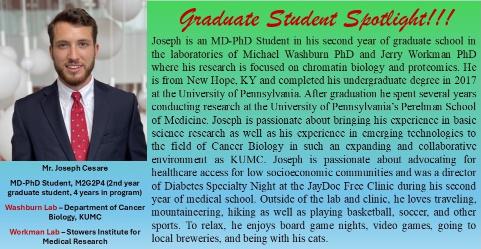 Meet Joseph, our student spotlight for the month of Feb!