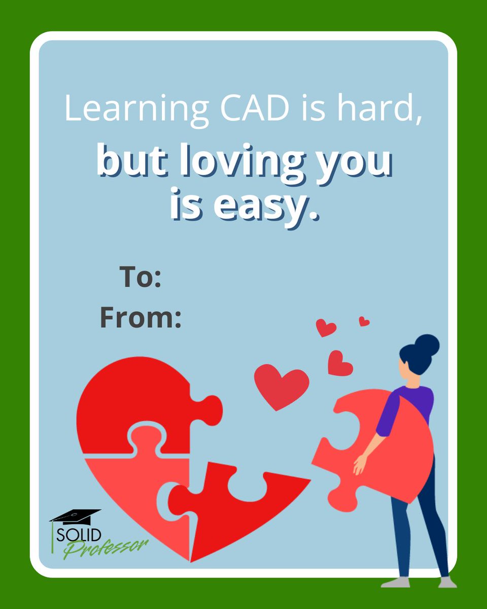 Roses are red, violets are blue, engineering skills last forever—and so do you! 💙✨ Happy Valentine’s Day from SolidProfessor! #ValentinesDay #LoveForLearning