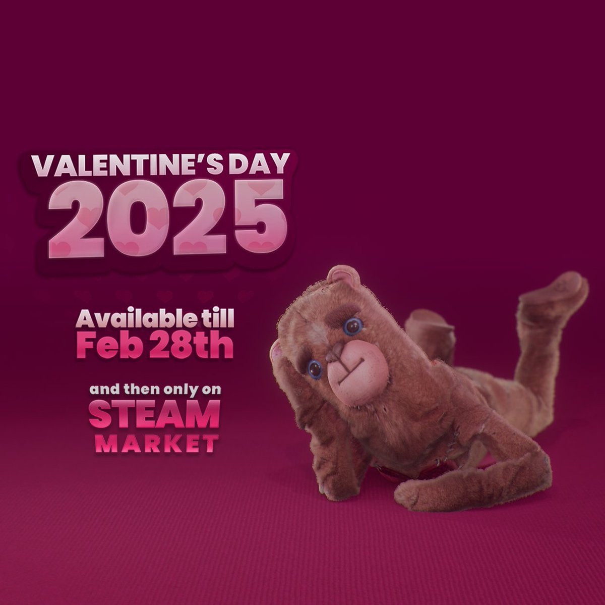 The limited edition Valentine's bear is in the in-game store now 💖🐻