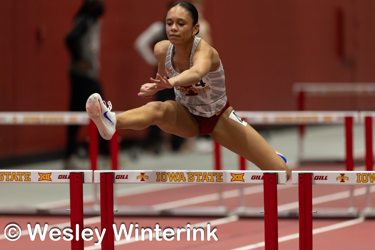 Action from the Iowa State Classic track meet in Ames on 2/8/2025.