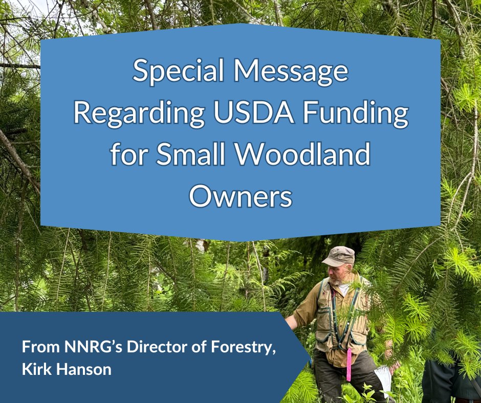 Northwest Natural Resource Group (@nnrgforests) on Twitter photo We want to share this message from Kirk Hanson, NNRG's Director of Forestry. If you are a small woodland owner or farmer, you may be impacted by the pause in USDA funding projects: nnrg.org/special-messag… We want to share this message from Kirk Hanson, NNRG's Director of Forestry. If you are a small woodland owner or farmer, you may be impacted by the pause in USDA funding projects: nnrg.org/special-messag…