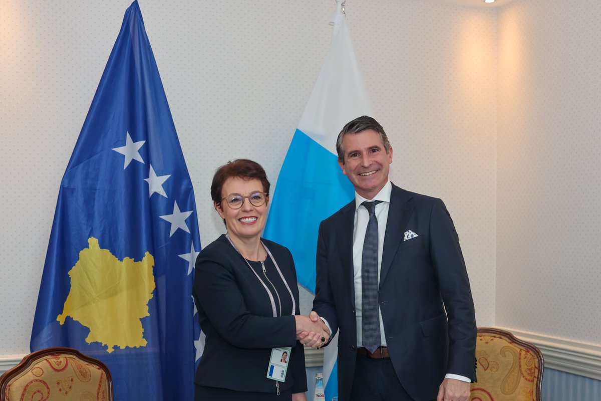 Donika Gërvalla-Schwarz (@gervallaschwarz) on Twitter photo A fruitful discussion at <a href="/MunSecConf/">Munich Security Conference</a> with my colleague, 🇩🇪 Bavarian Minister of State, Eric Beißwenger on strengthening economic, trade & education ties between #Kosova & #Bavaria.
Emphasized investment opportunities, innovation & education partnerships. 🇽🇰🤝🇩🇪
#MSC2025 A fruitful discussion at <a href="/MunSecConf/">Munich Security Conference</a> with my colleague, 🇩🇪 Bavarian Minister of State, Eric Beißwenger on strengthening economic, trade & education ties between #Kosova & #Bavaria.
Emphasized investment opportunities, innovation & education partnerships. 🇽🇰🤝🇩🇪
#MSC2025