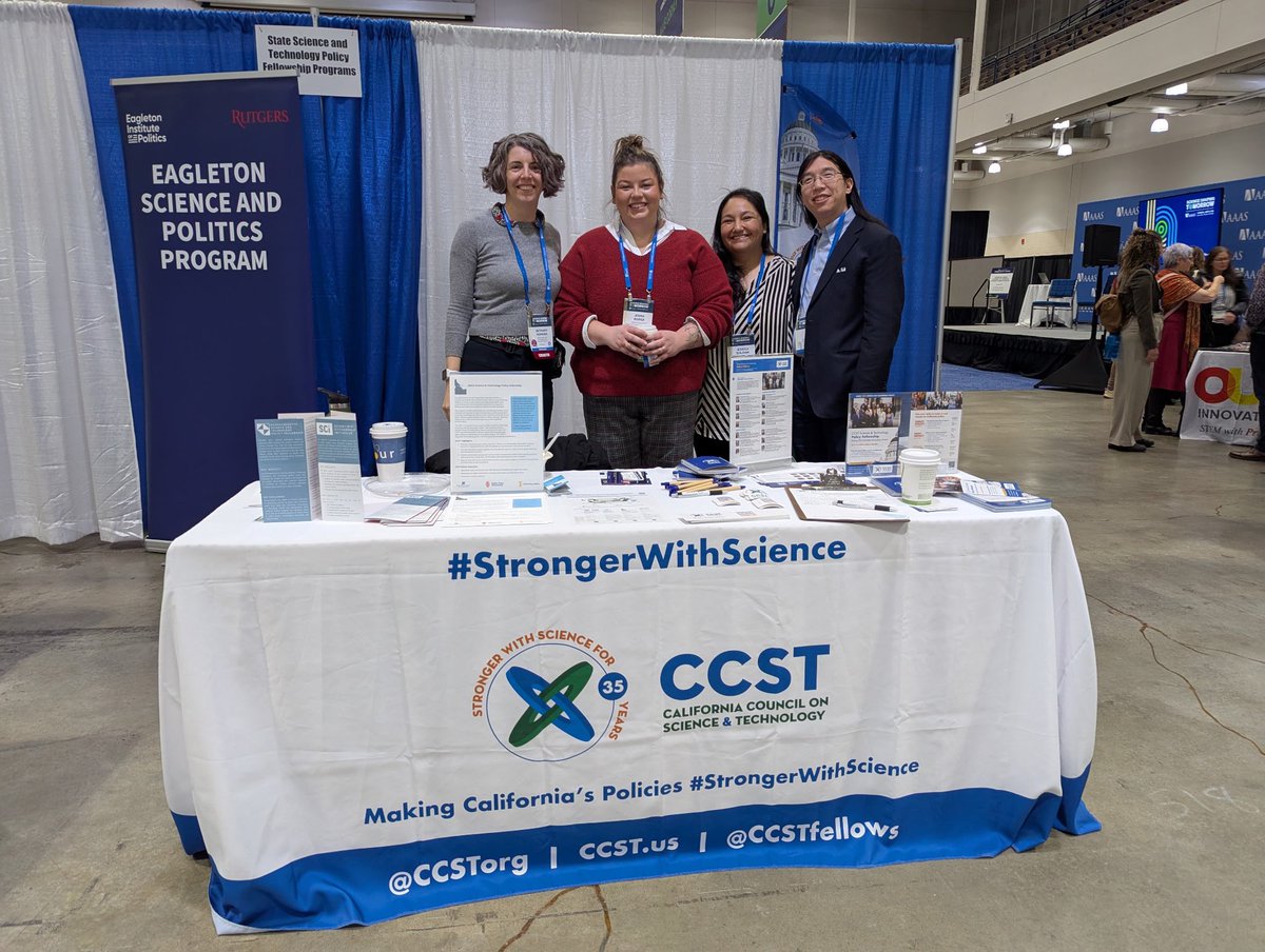 Policy is #StrongerWithScience! If you’re at #AAASmtg stop by CCST’s booth (#516) to connect with staff and Science Fellows alumni. <a href="/aaas/">AAAS</a> <a href="/AAASmeetings/">AAAS Annual Meeting</a>