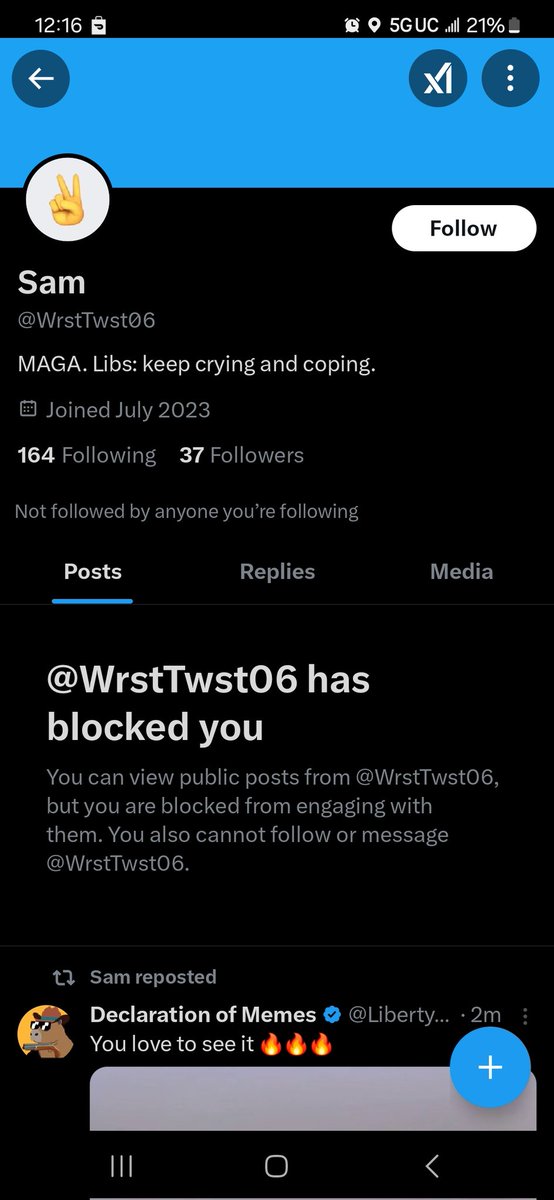 DexterJames45's tweet photo. @WrstTwst06 @railboss @gunsnrosesgirl3 😂 the only boob you've ever seen bro is on only fans. Gtfoh you soft.😂 https://t.co/5a3V48L91W
